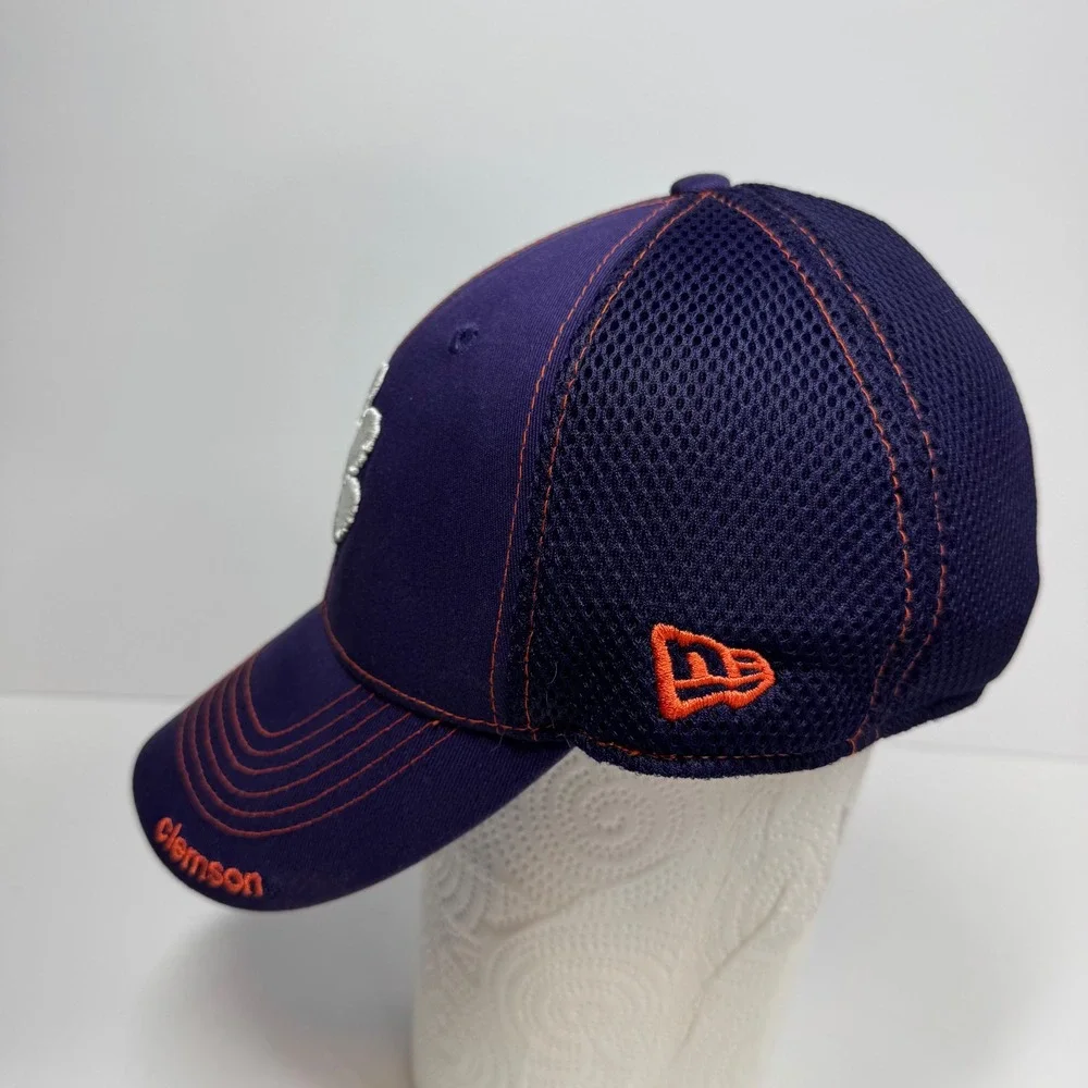 Clemson Tigers Hat‎ Cap Fitted New Era 39Thirty Adult Mesh Back Sz S/M